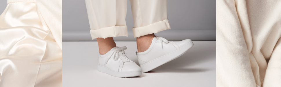 fitflop white trainers