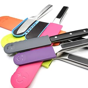 Amazon ビスベル マグネット包丁カバー スタンダードタイプ パープル 小 包丁付属品 アクセサリ オンライン通販