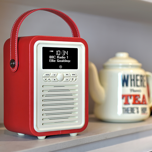 VQ Retro Mini DAB and DAB+ Digital Radio with FM, Bluetooth, Alarm