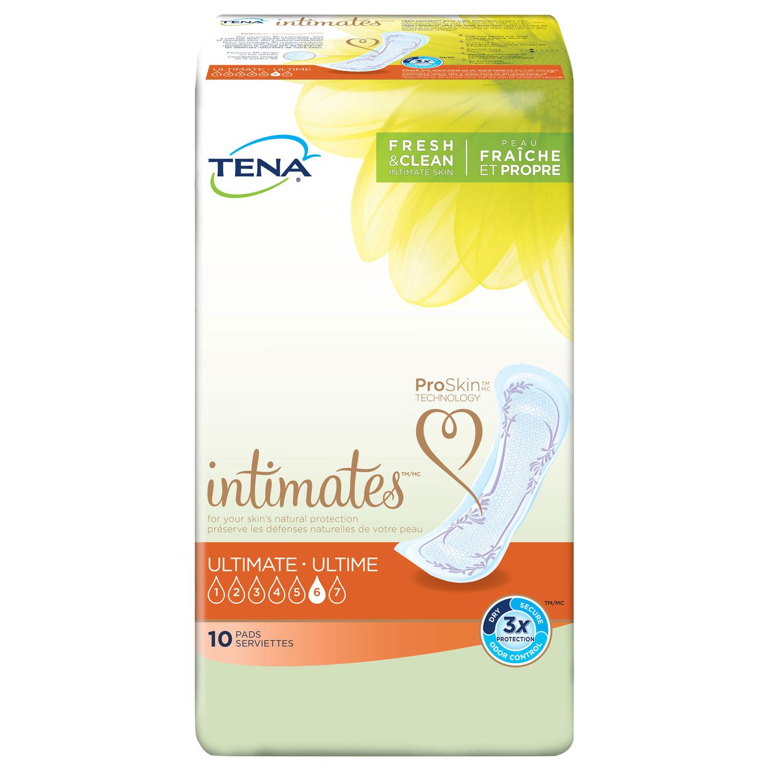 TENA Incontinence Pads for Women, Ultimate, 10 Count (4 Pack) Amazon