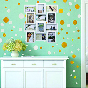 ARPAN Photo Frames 7x5 with Picture Mount for Wall Decor, Black, 8 Pieces Wooden Photograph Frame