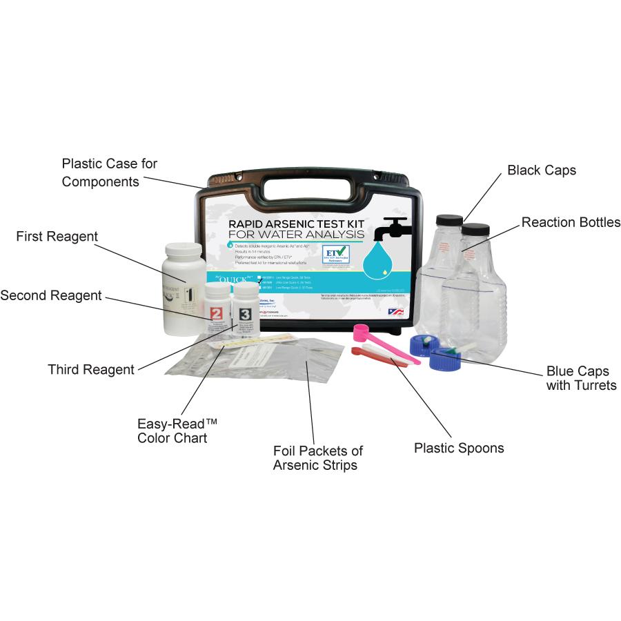Industrial Test Systems Quick II 481300 Arsenic Ultra Low for Water Quality Testing, 25 Tests