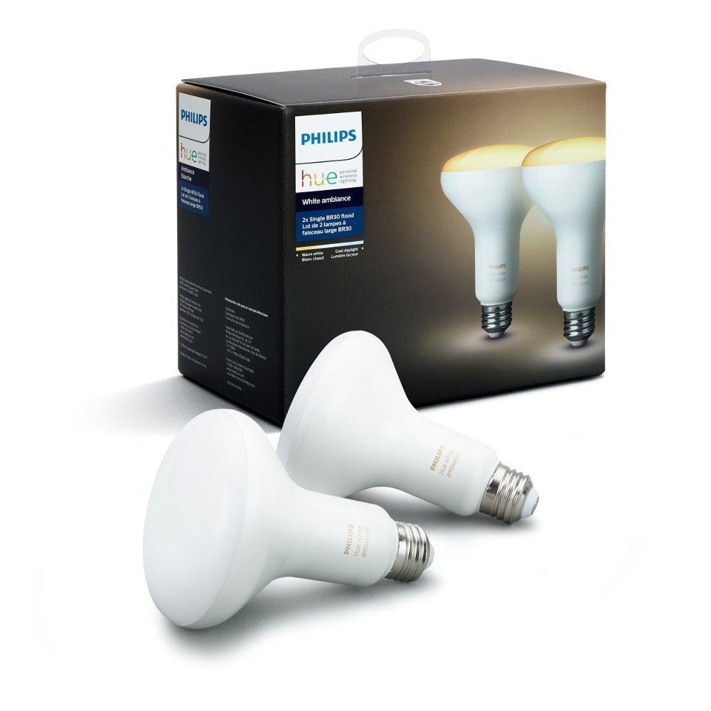 Philips Hue 2Pack White Ambiance BR30 60W Equivalent