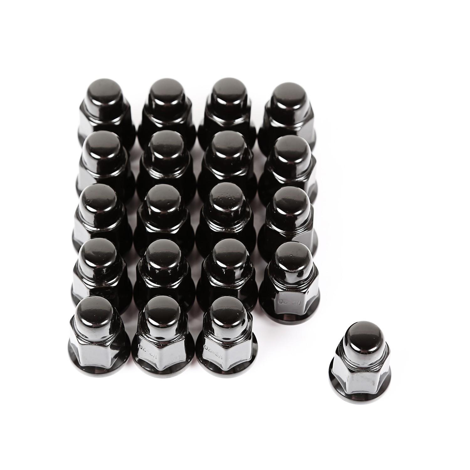 Rugged Ridge 16715.24 Red Wheel Lug Nut, Set of 20 (1/220), Lug Nuts