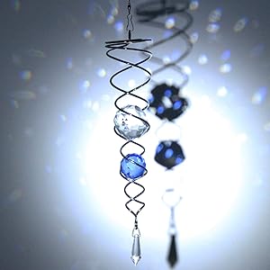 ウィンドスピナー　マジカルスピナー　サンキャッチャー　太陽　雫　猫　鳥 Amazon.co.jp: ステンレス ウィンドスピナー Sun＆Moon 鳥よけ