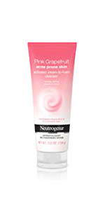 NEUTROGENA Pink Grapefruit Acne Prone Skin Activated Cream-to-Foam Cleanser