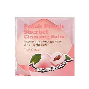 cleansing balm, tonymoly, peach