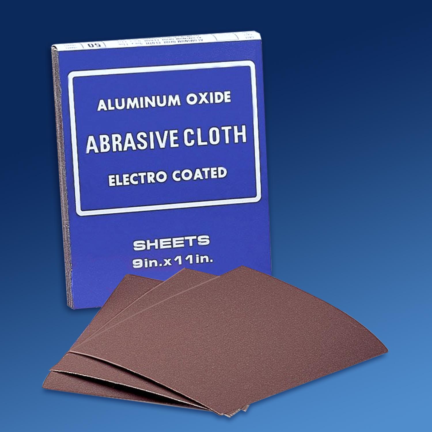 Mercer Industries 225036 Mercer 9x11 Aluminum Oxide Cloth Sheets Grit