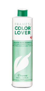 framesi, color lover, smooth shine shampoo, shinny hair shampoo, silky hair shampoo, hair shine