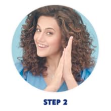 Rub it on your palms to spread evenly.