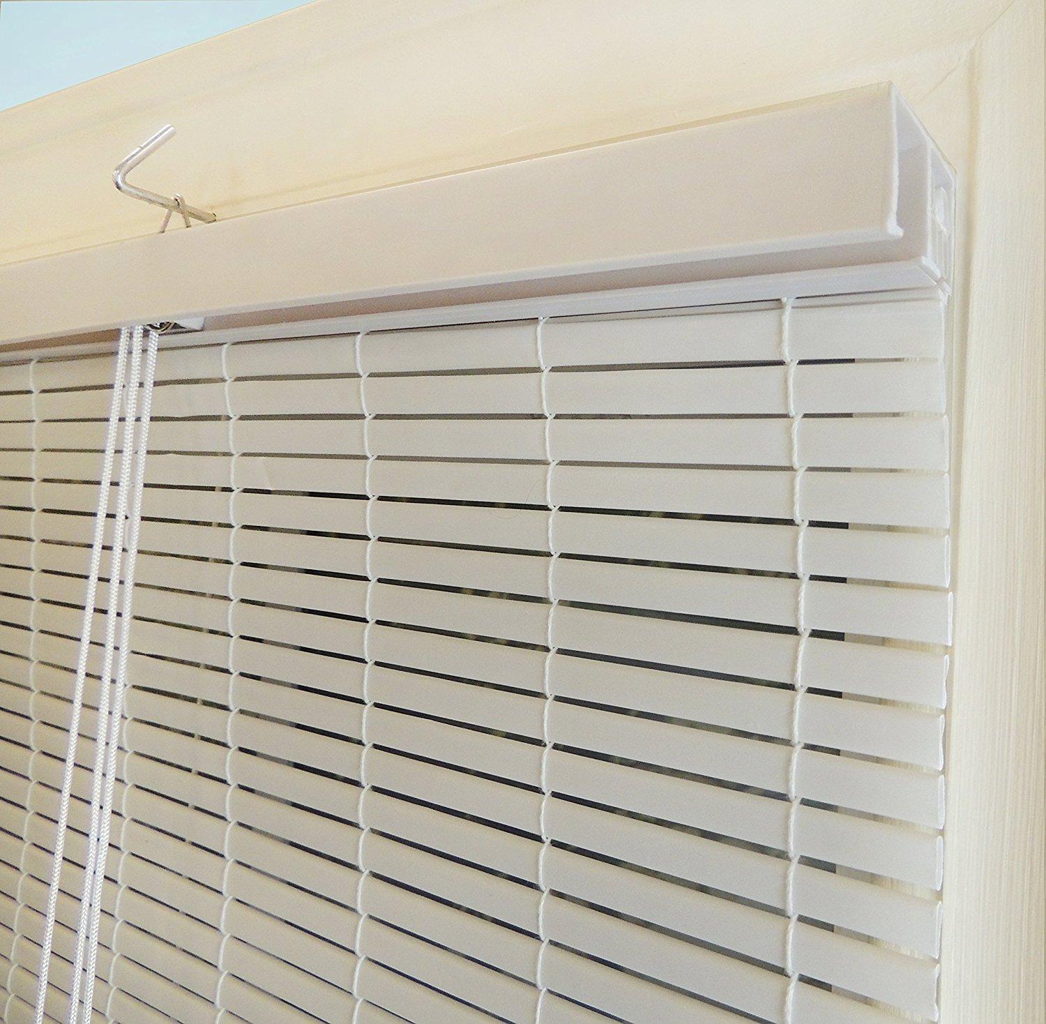 Radiance 0320156 Vinyl PVC Roll Up Blind, White, 60 Inch