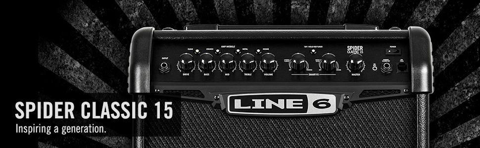 Amazon | LINE6 ギターアンプ SPIDER CLASSIC 15 | エレキギター