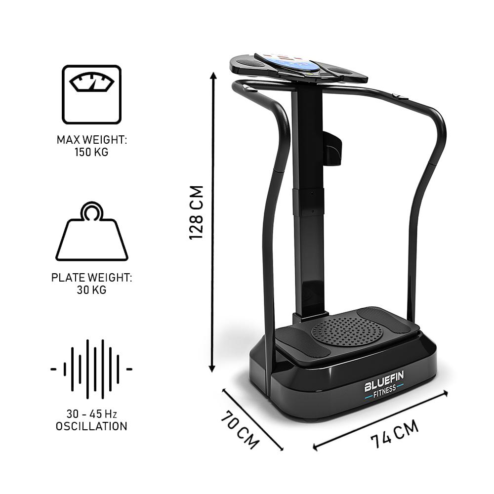 Bluefin Fitness Vibration Plate Pro Model Upgraded Design With