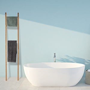 Relaxdays Toallero Escalera, Bambú, Marrón, 180 x 35 x 20 cm