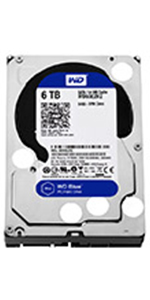 【良品】WesternDigital製 6TB HDD WD60EZRZ Western Digital 6TB WD Blue PC Hard Drive - 5400 RPM Class