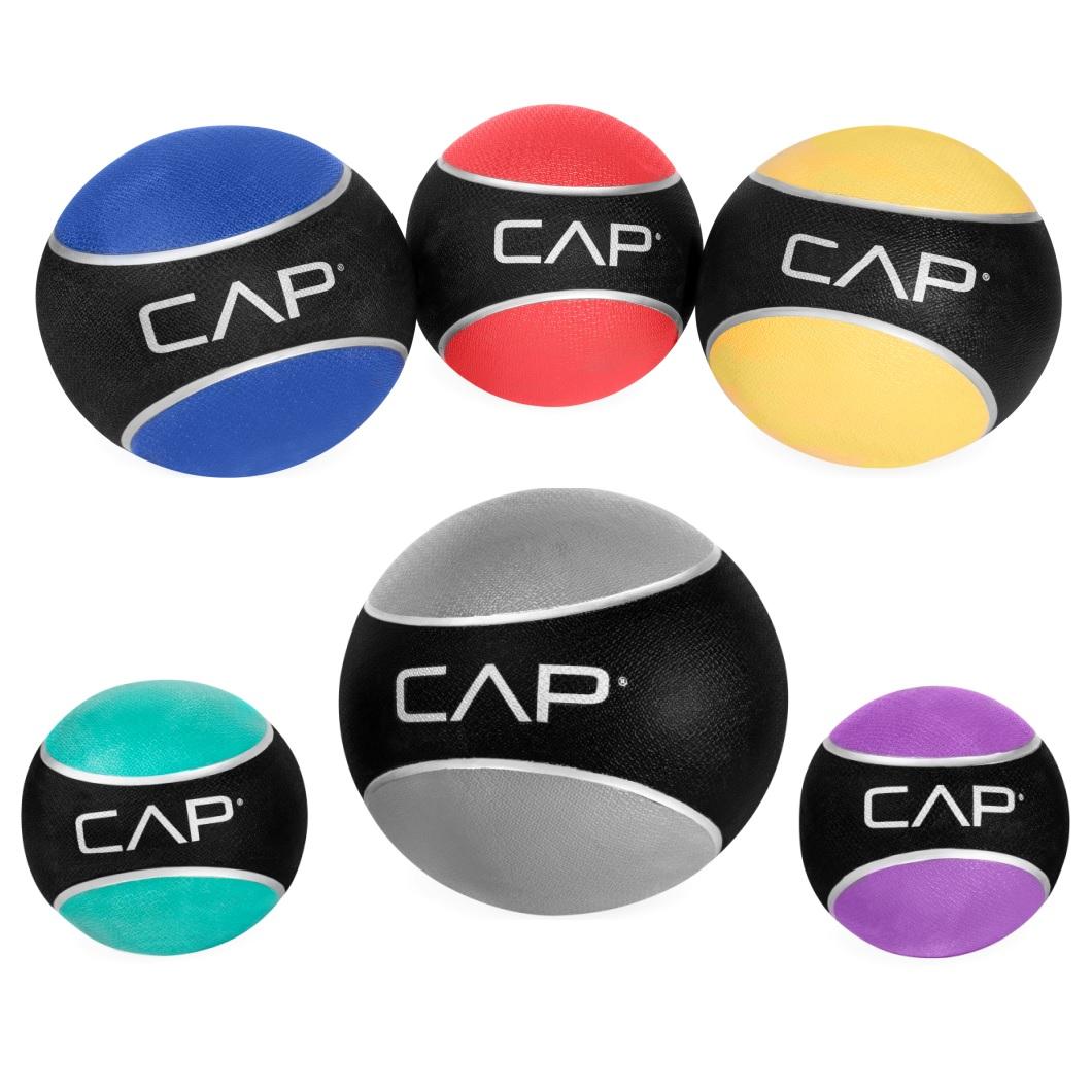 CAP Rubber Medicine Ball Set with Rack Sports & Outdoors