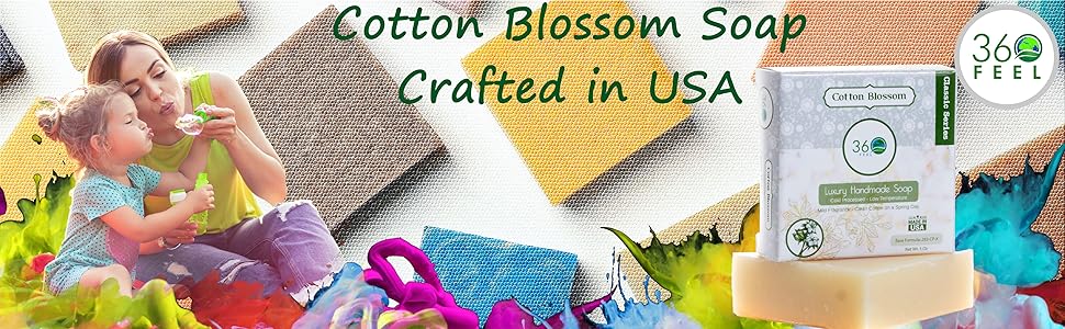 blossom, cotton, Handmade Soap, Bar Soap, Soaps, Castile soap, acne soap,aromatherapy, floral soap
