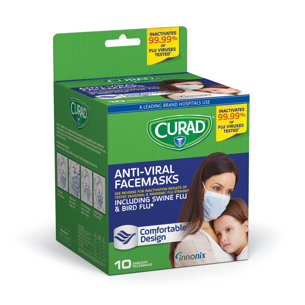 Curad Antiviral Face Mask, 10 Count Health & Personal Care