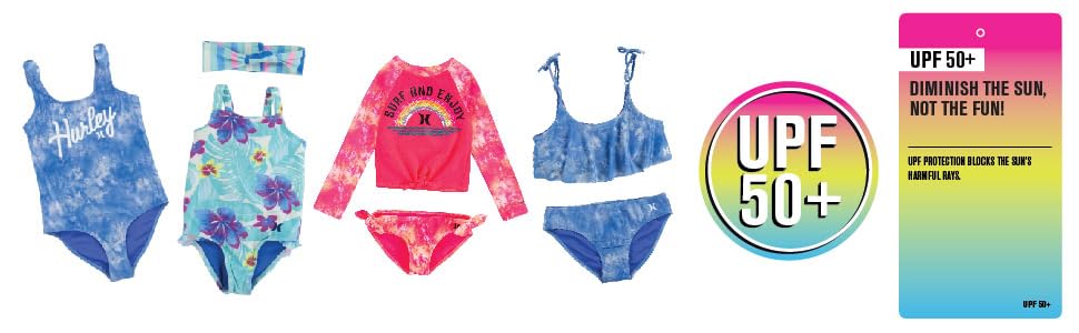 hurley girls, hurley kids, hurley swim, hurley apparel, kids swim, kids apparel