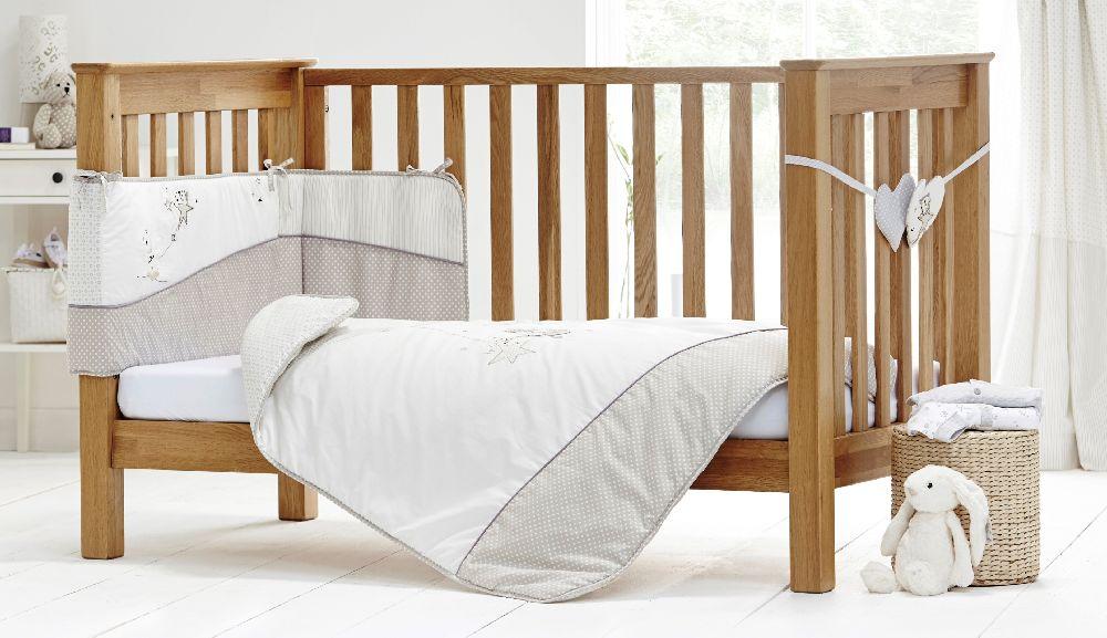 Clair de Lune Bedtime Story 2 Piece Quilt and Bumper Cot/ Cot Bed