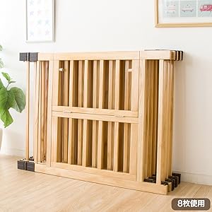 Amazon.co.jp: アイリスプラザ 木製 ベビーサークル ハイタイプ