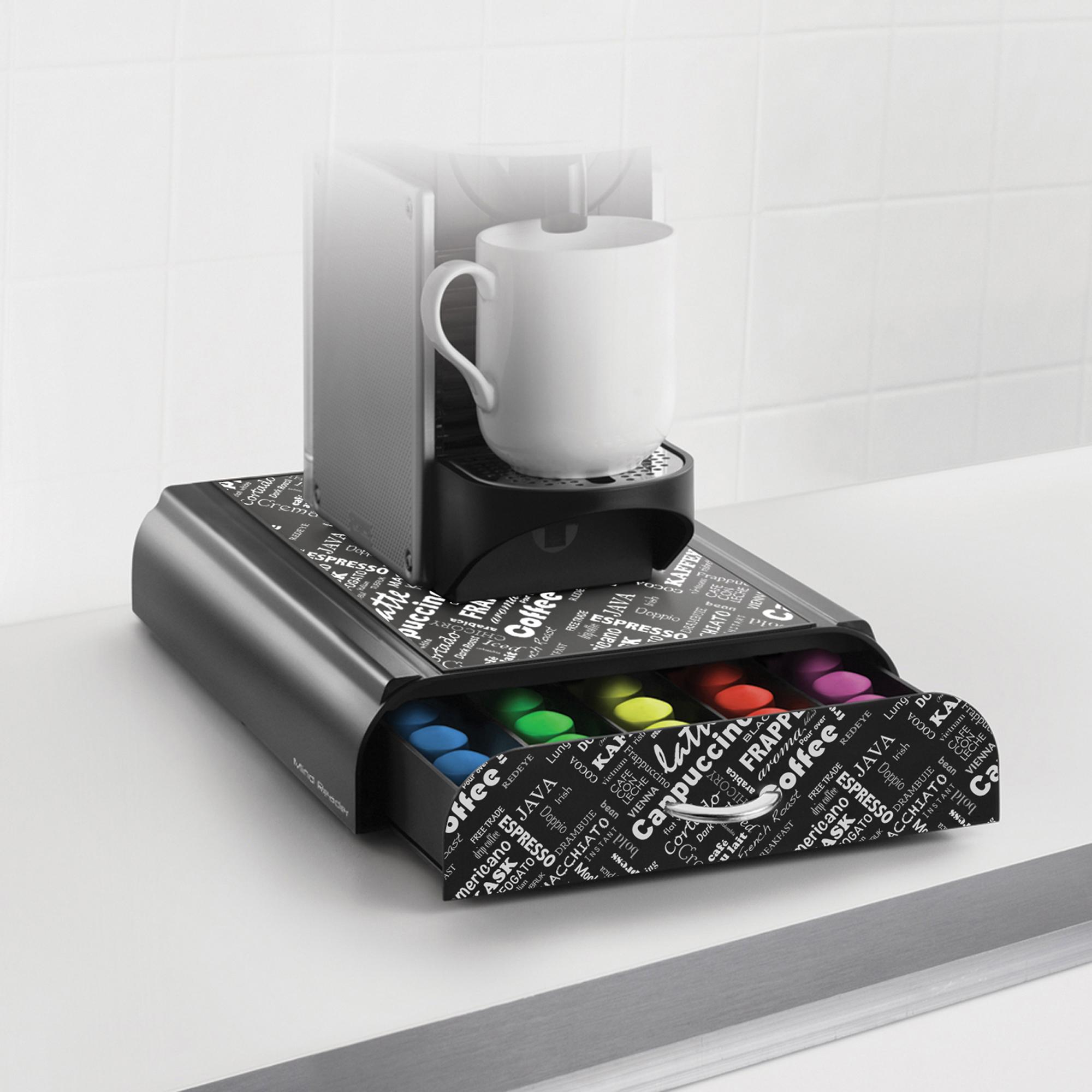 Mind Reader NESTRY4PCBLK"Anchor"Coffee Pod Storage Drawer for 50