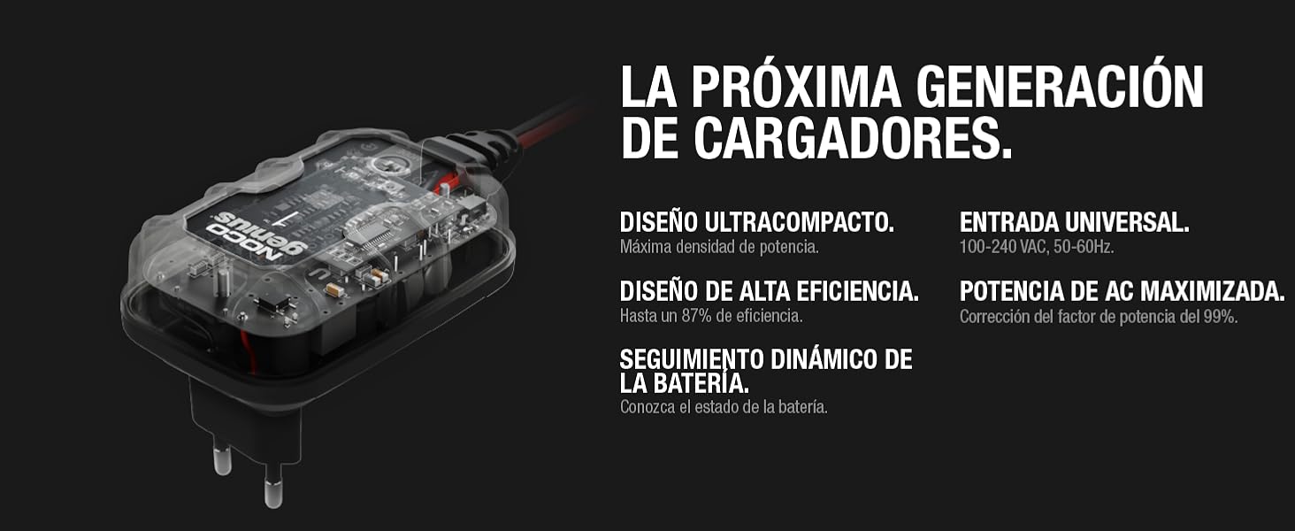 NOCO GENIUS1EU, Inteligente automático de 1A, Cargador 6V y 12V