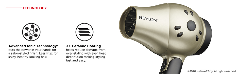 REVLON 1875W Travel Hair Dryer - Compact & Dual Voltage -9 REVLON 1875W Travel Hair Dryer - Compact & Dual Voltage -9