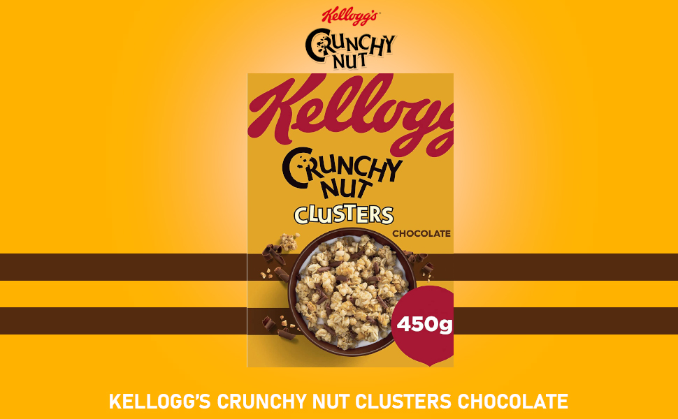 Kellogg's Crunchy Nut Clusters Chocolate, 450 g Amazon.in Grocery