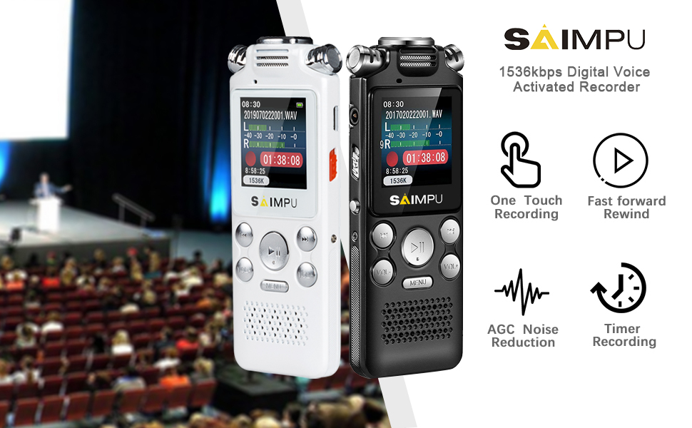 Voice Recorder16GB Voice Activated Recorder with Variable