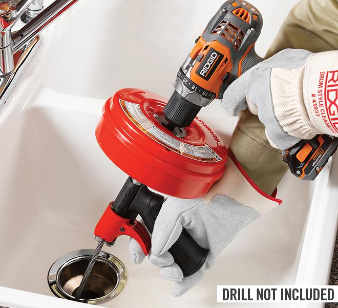 Ridgid 41408 1/4Inch x 25Feet Power Spin Drain Cleaner Amazon.ca