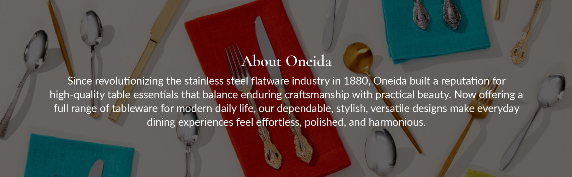 Oneida Mooncrest Dinner Forks Silverware Set for 4, Flatware