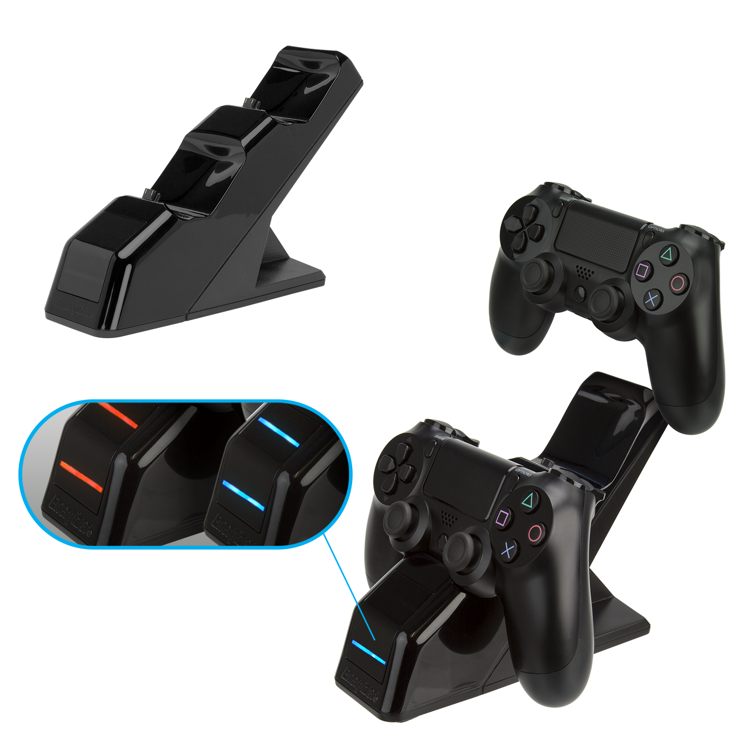 PDP Energizer 2X Controller Charging Station for PS4