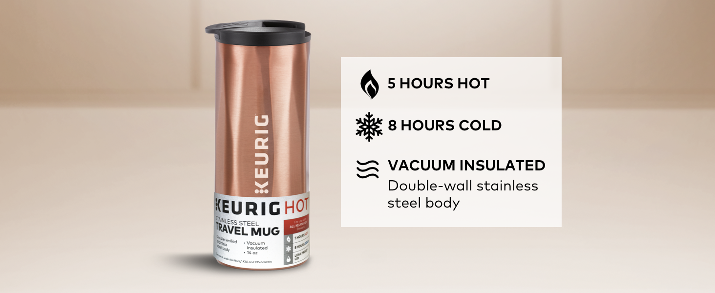 Keurig® 14oz. Faceted Travel Mug