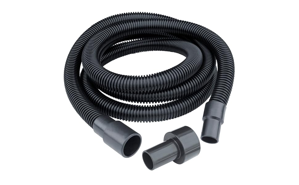 POWERTEC 70130 Dust Collection Hose with Fittings Plus Reducer, 21/2
