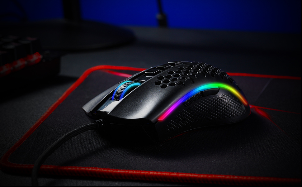 Redragon M808 Storm Lightweight RGB Gaming Mouse - Black - Computech Store