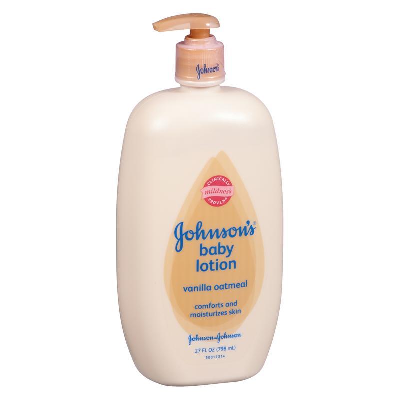 Johnson's Baby Lotion, Vanilla Oatmeal, 27 Ounce (Pack of 2) Johnson Johnson Baby
