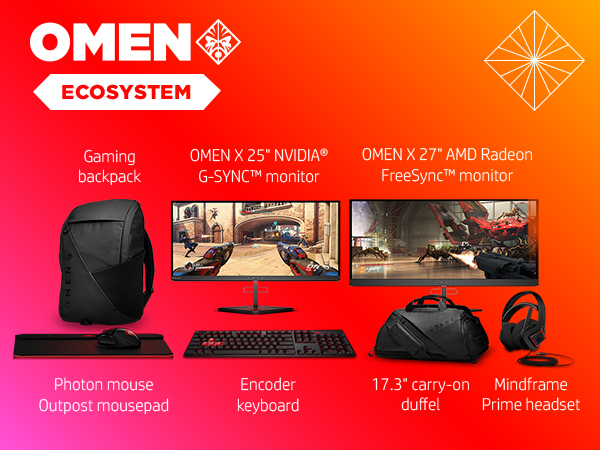 ecosystem accessories monitor amd freesync gsync keyboard headset mouse pad backpack