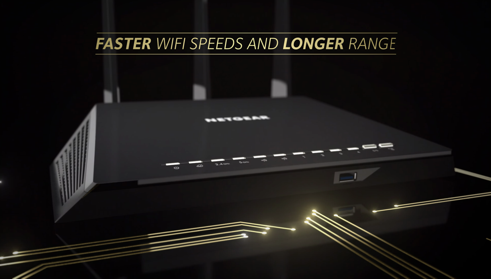 NETGEAR R7000P100UKS Nighthawk AC2300 Smart WiFi Router, MUMIMO Dual