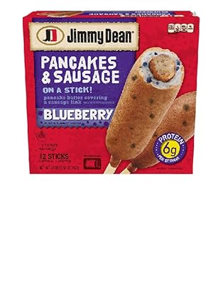 Jimmy Dean Blueberry Pancakes And Sausage On A Stick Frozen Breakfast 12 Count