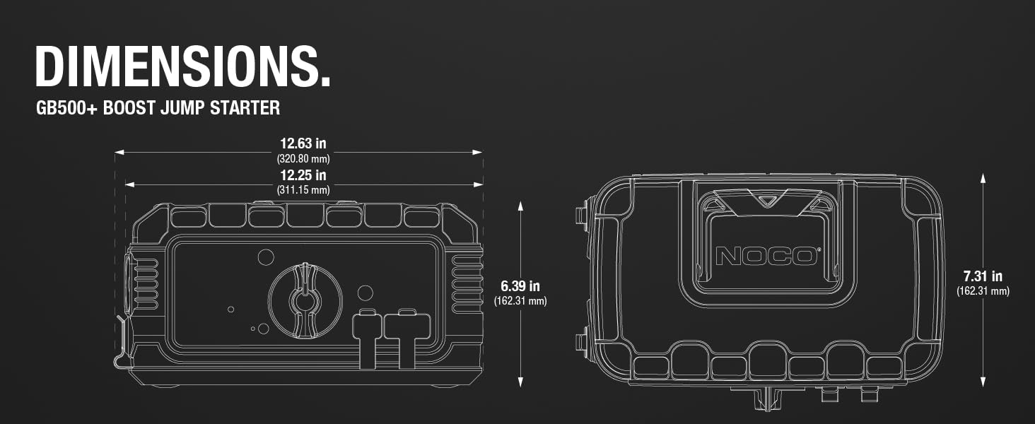 NOCO Boost Max GB500 6250 Amp 12Volt and 24Volt UltraSafe Portable
