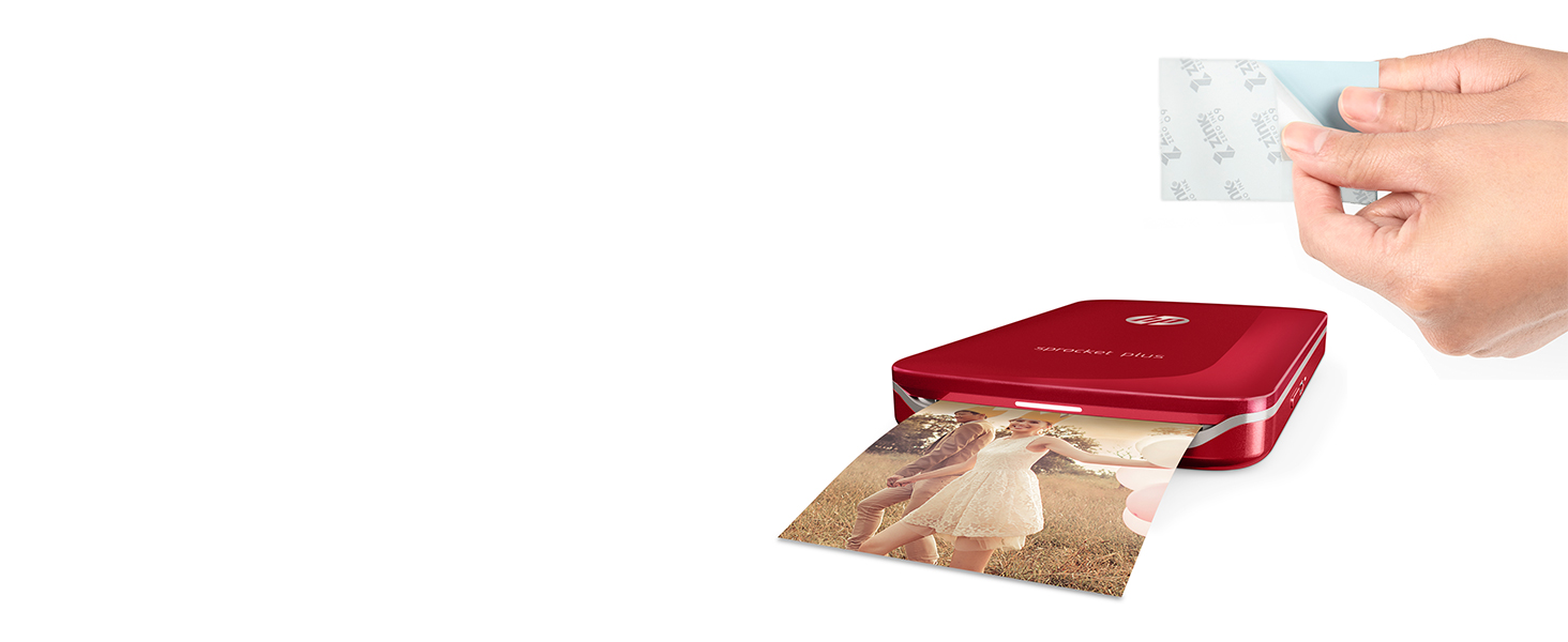 HP Sprocket Plus Instant Photo Printer, Print 30 Larger