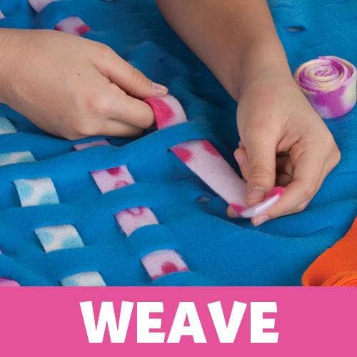Creativity for Kids Deluxe Easy Weave Fleece Blanket Making