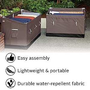 Amazon Com Classic Accessories Ravenna Water Resistant 133 Gallon Deck Box Garden Outdoor