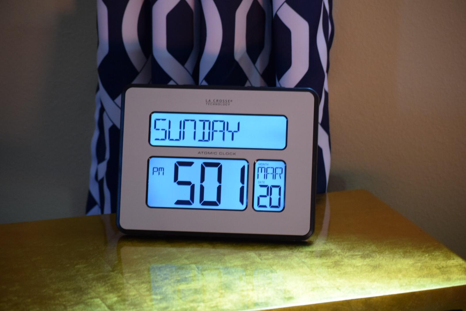 La Crosse Technology C86279 Atomic Full Calendar Clock with Extra Large