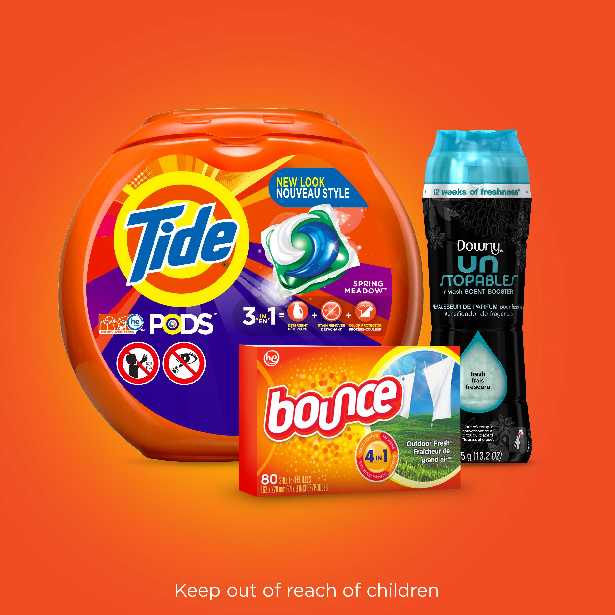 Tide PODS 3 in 1 HE Turbo Laundry Detergent Pacs, Spring Meadow Scent