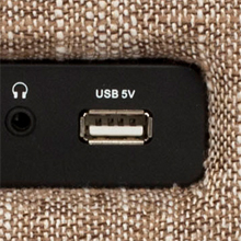 portable speaker with usb phone charging