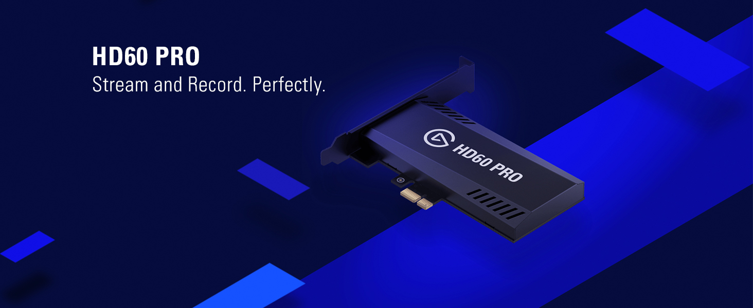 Elgato Game Capture HD60 Pro Stream and record in 1080p60, superior low latency technology, H