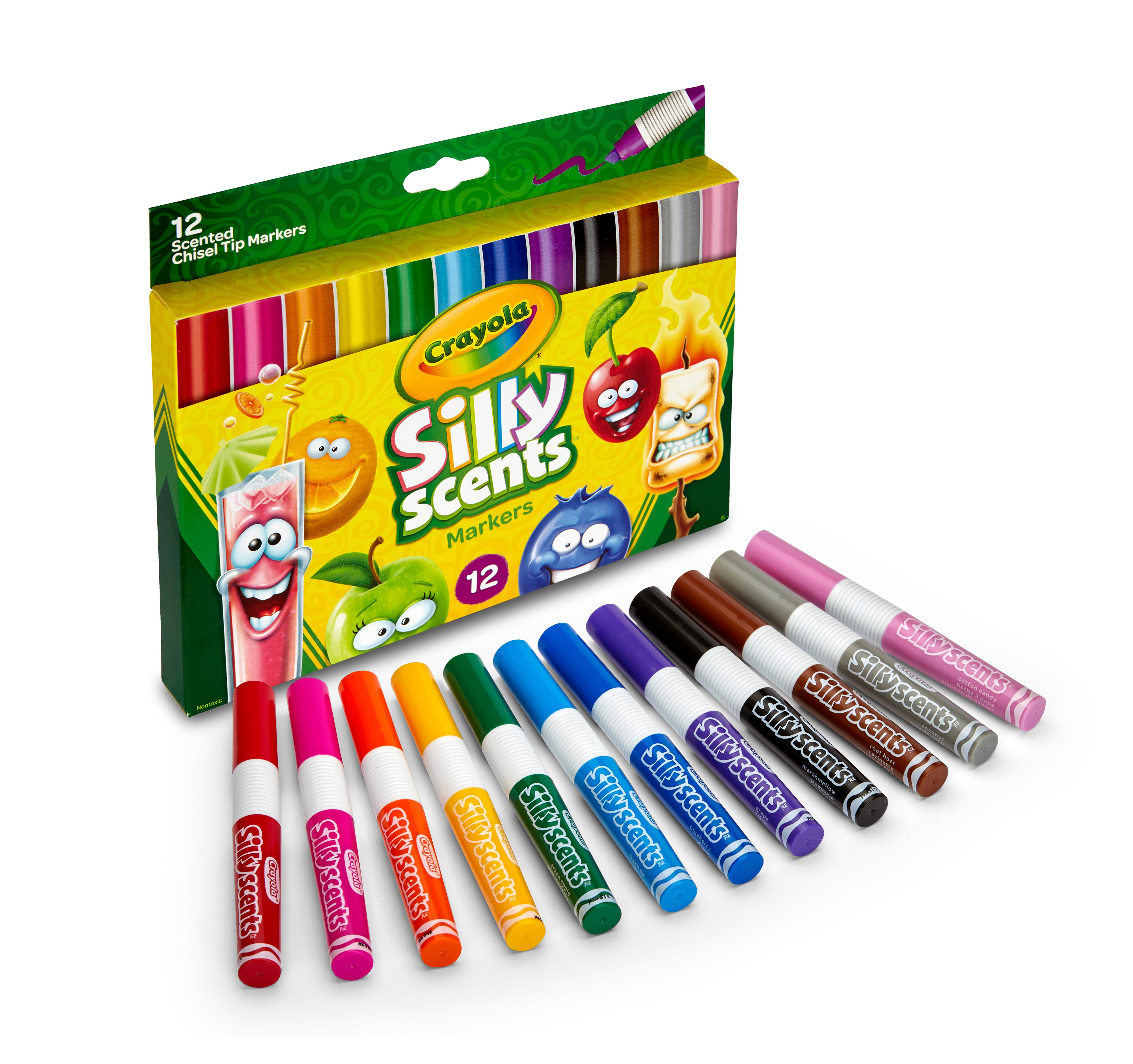 Crayola Silly Scents 12 Ct Washable Scented Markers Toys