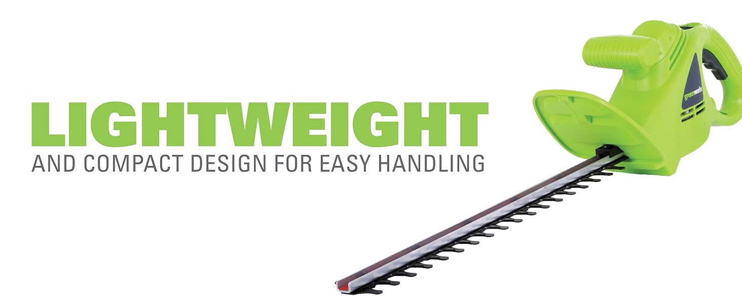 Greenworks 2.7 Amp 18" Corded Electric Hedge Trimmer and